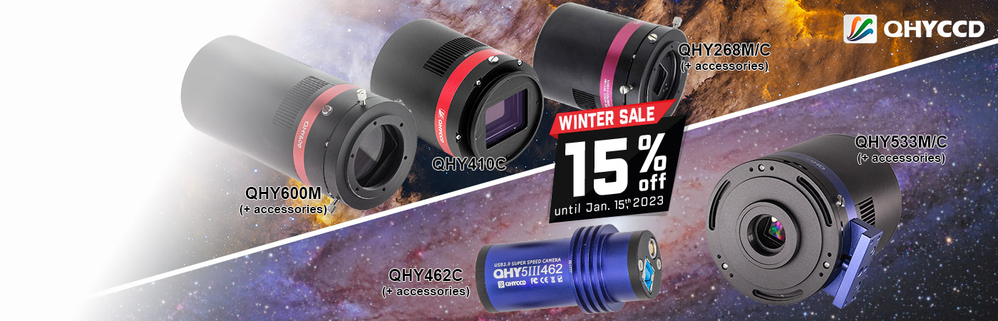QHY WINTER SALE - until January 15th, 2023