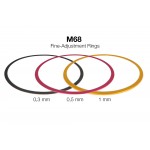 M68 Fine-Adjustment rings (0,3 / 0,5 / 1 mm) - Aluminium