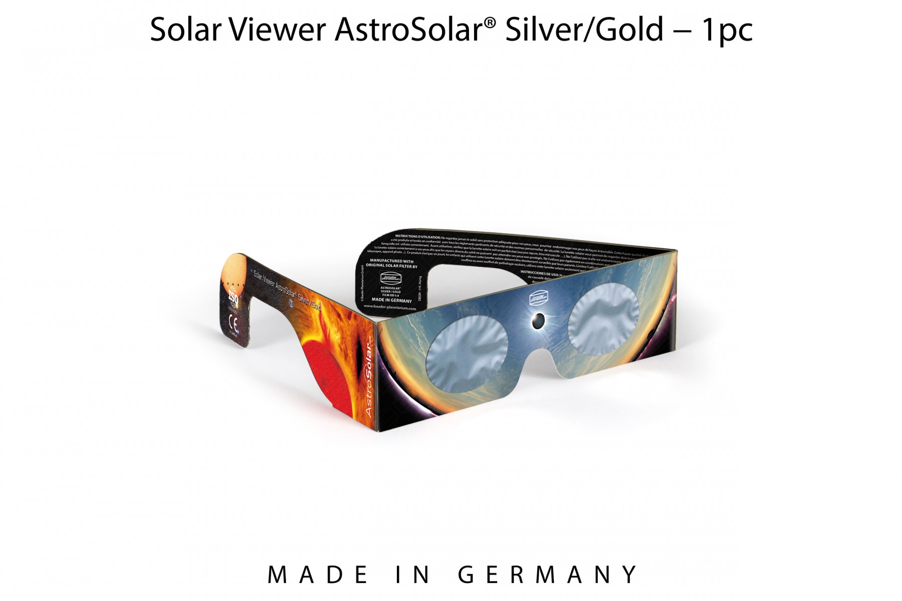 1 x Solar Viewer AstroSolar® Silver/Gold