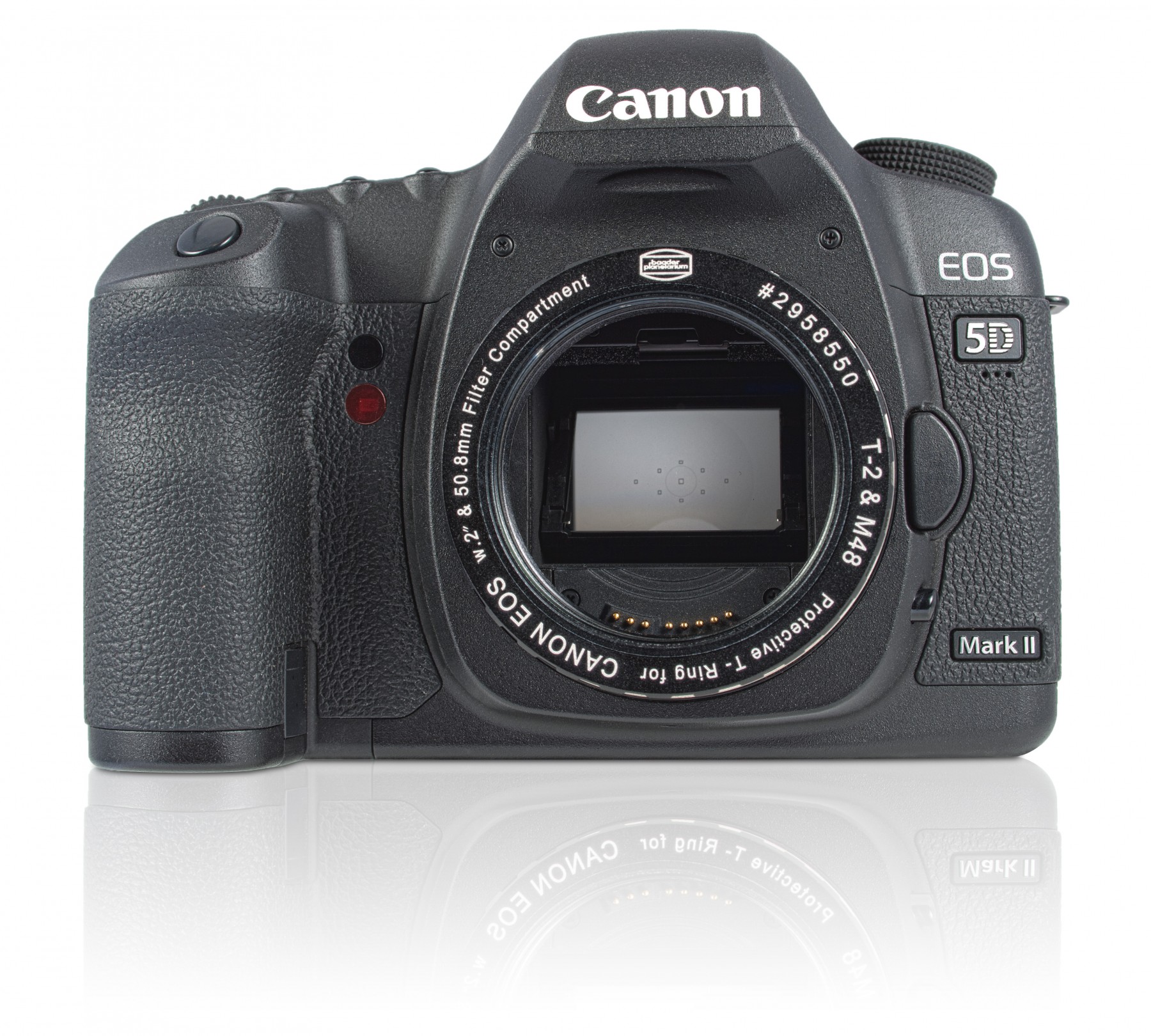 Canon EOS Protective T-Ring in Standardausführung ohne zusätzlichen Filter. Kamera nicht im Lieferumfang enthalten