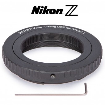 Wide-T-Ring Nikon Z (für Nikon Z Bajonett) mit D52i auf T-2 und S52