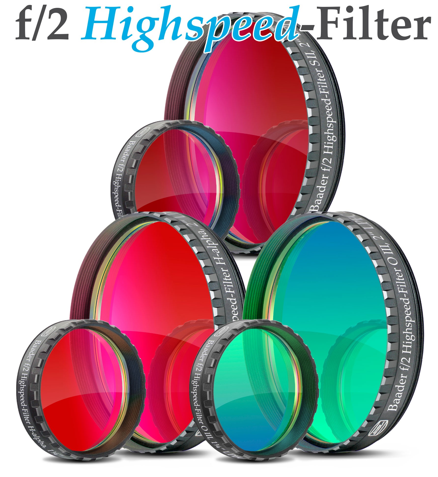 Baader f/2 Highspeed-Filter (H-alpha, O-III, S-II)