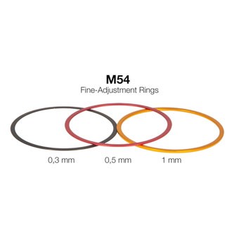 M54 Fine-Adjustment rings (0,3 / 0,5 / 1 mm) - Aluminium