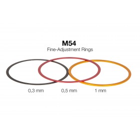 M54 Fein-Abstimmringe aus Aluminium (0,3 / 0,5 / 1 mm)