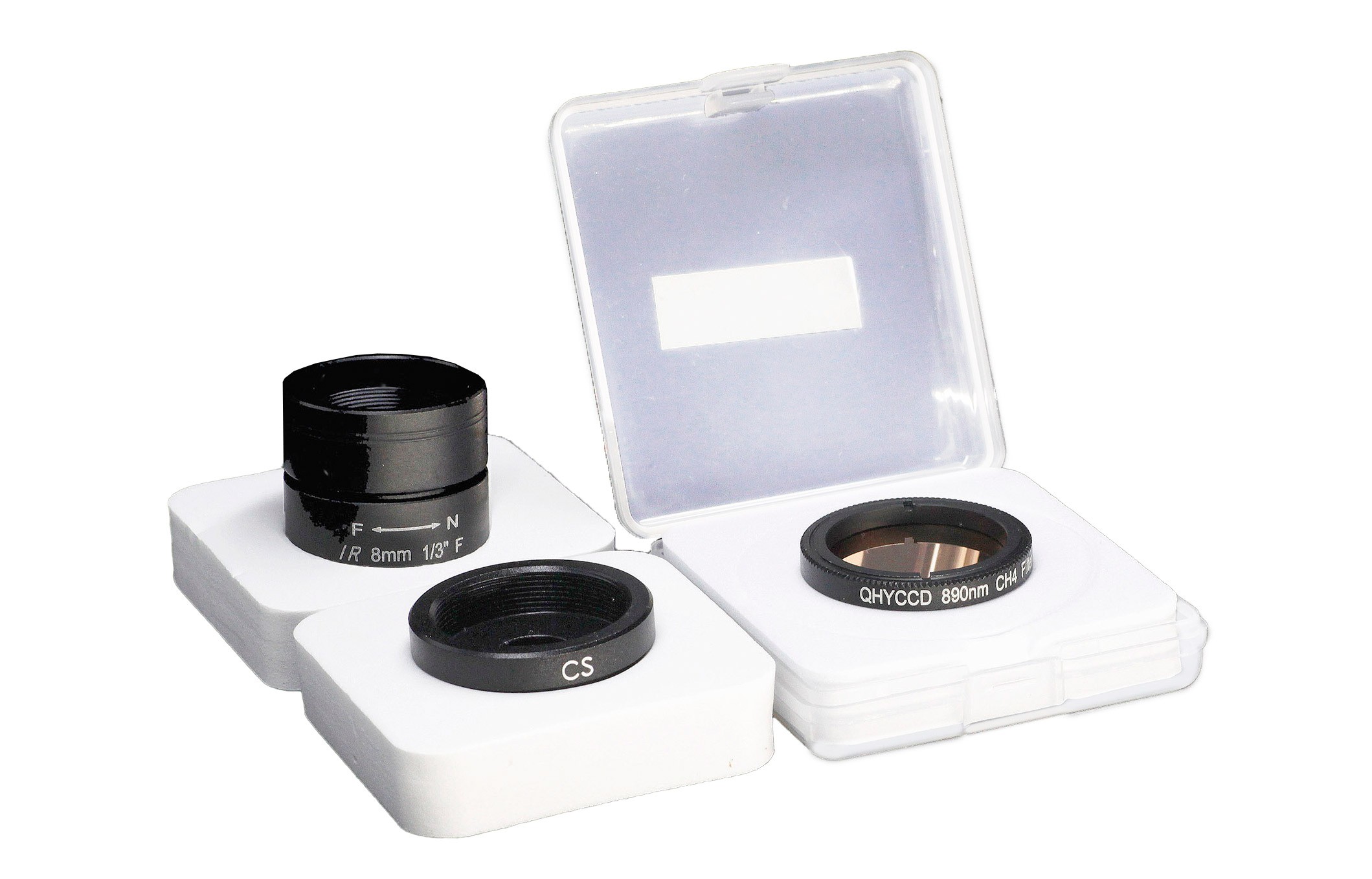  Expansion Kit für QHY-5-III-462C: 1.25" Methane filter (890nm), Wide Angle all sky lens, CS mount adapter  