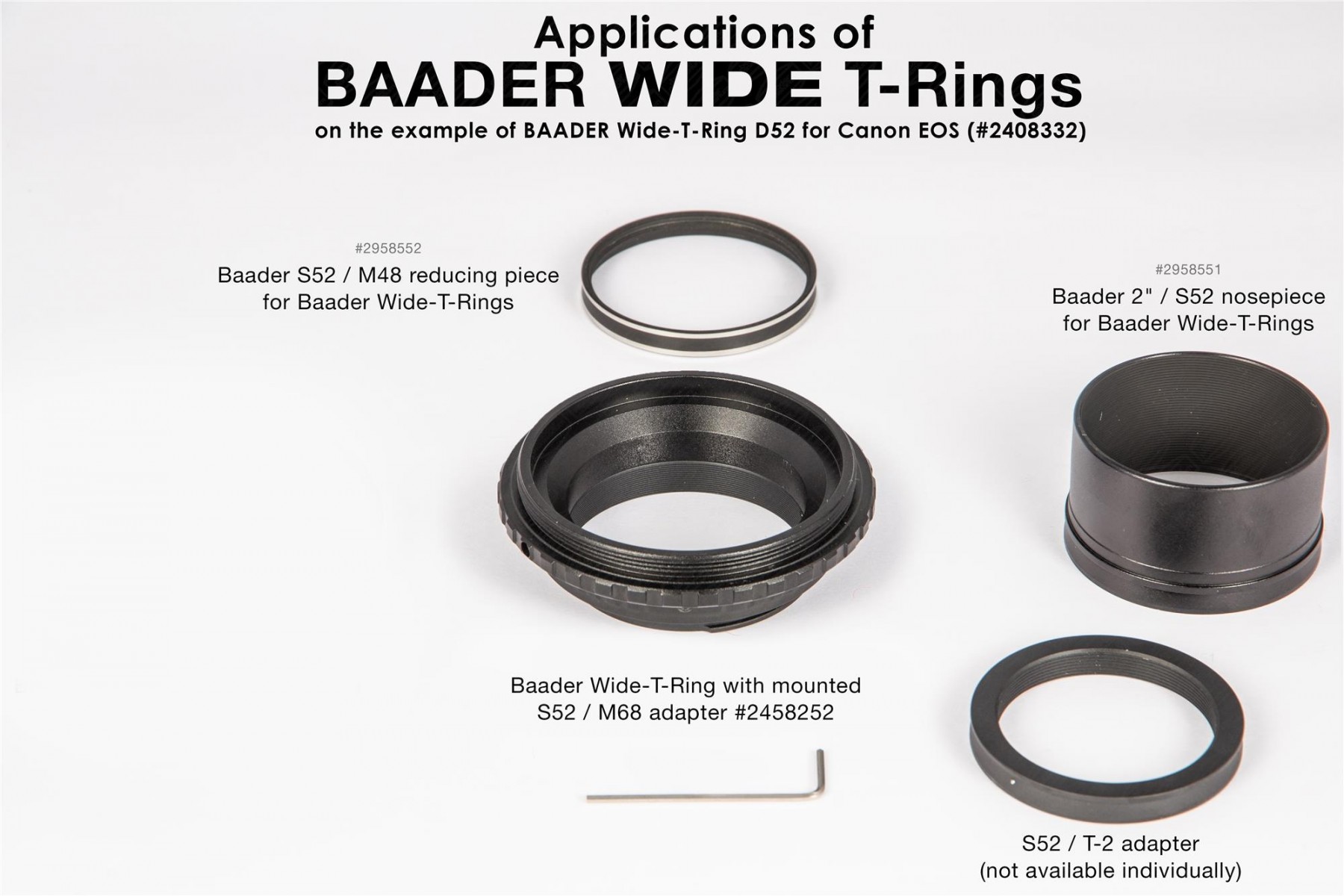 Baader T2-Ring kompatibel mit Canon EOS R/RP