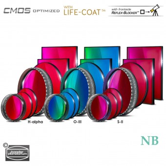6.5nm Narrowband-Filtersatz – CMOS-optimiert (H-alpha / O-III / S-II)