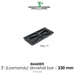3" Dovetail Bar, 230 mm, flat (Losmandy)
