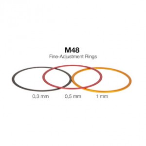 M48 Fine-Adjustment rings (0,3 / 0,5 / 1 mm) - Aluminium