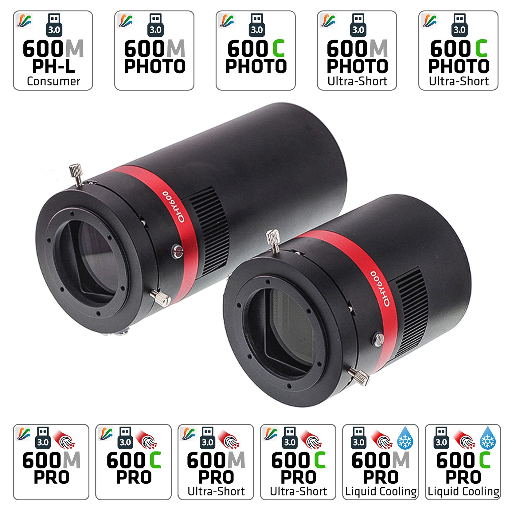 QHY 600 M/C BSI Cooled Kameras (verschiedene Versionen erhältlich)