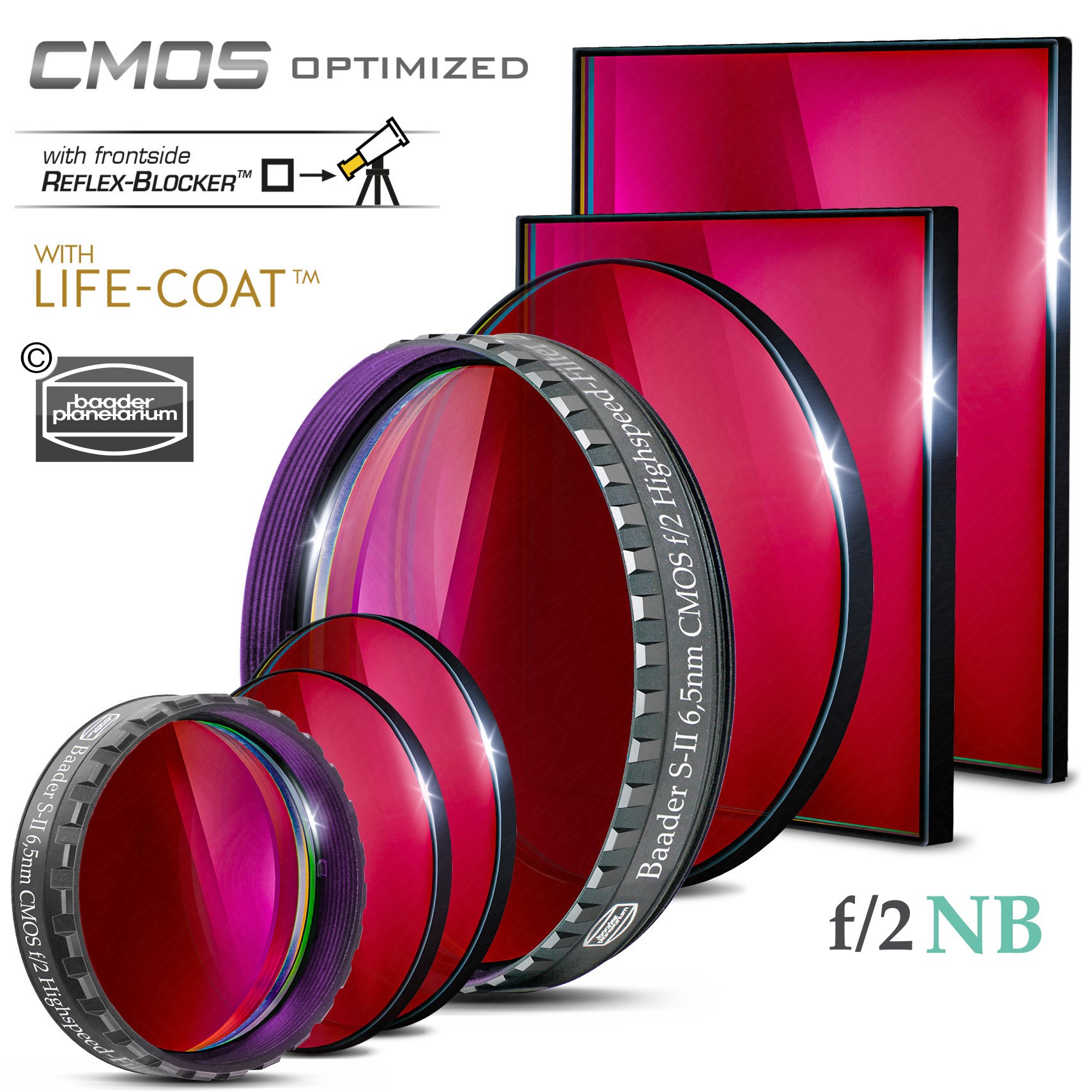 Baader S-II  f/2 Highspeed-Filters (6.5nm) – CMOS-optimized